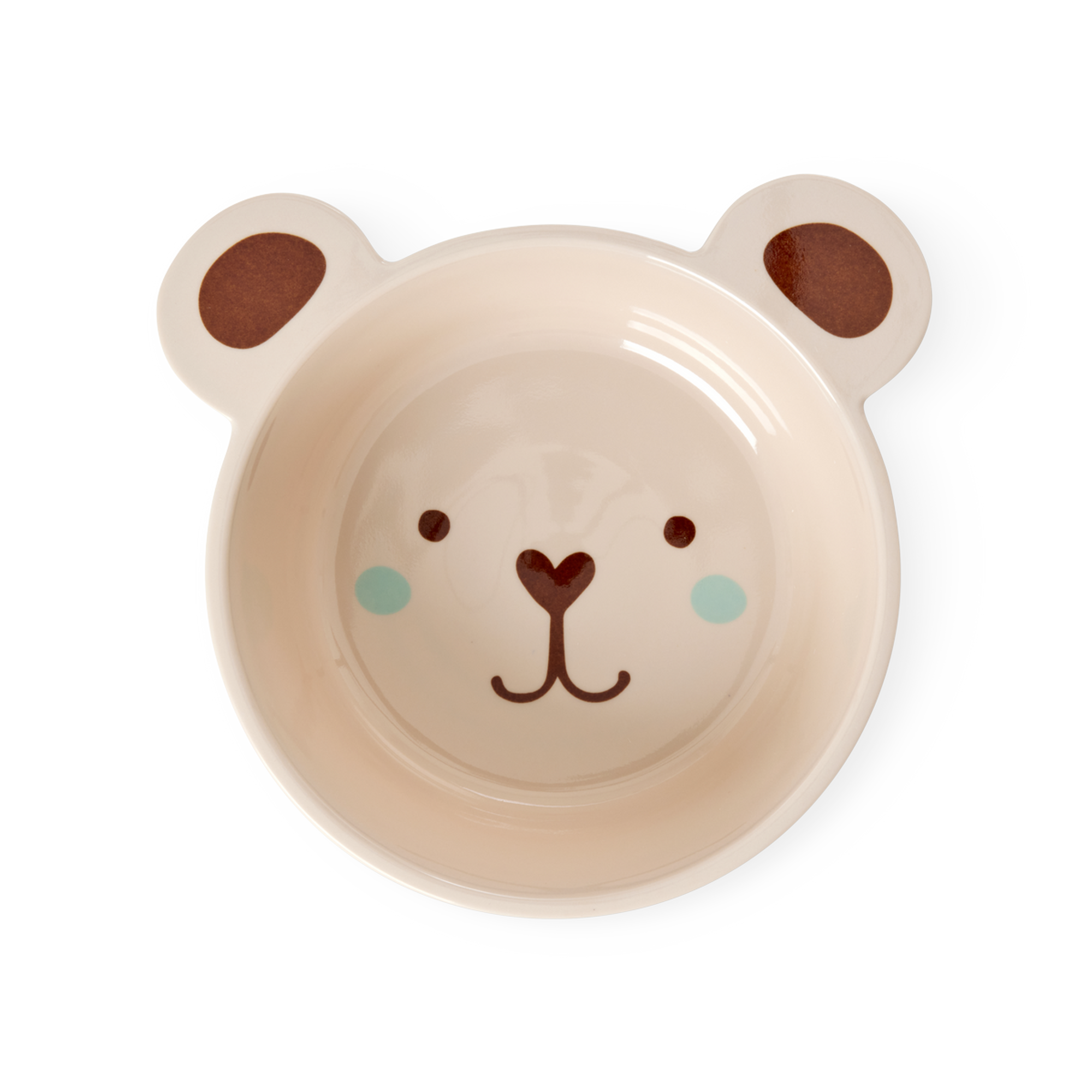 Melamine Bowl with Bowl In Bear Shape - Brown - 500 ml