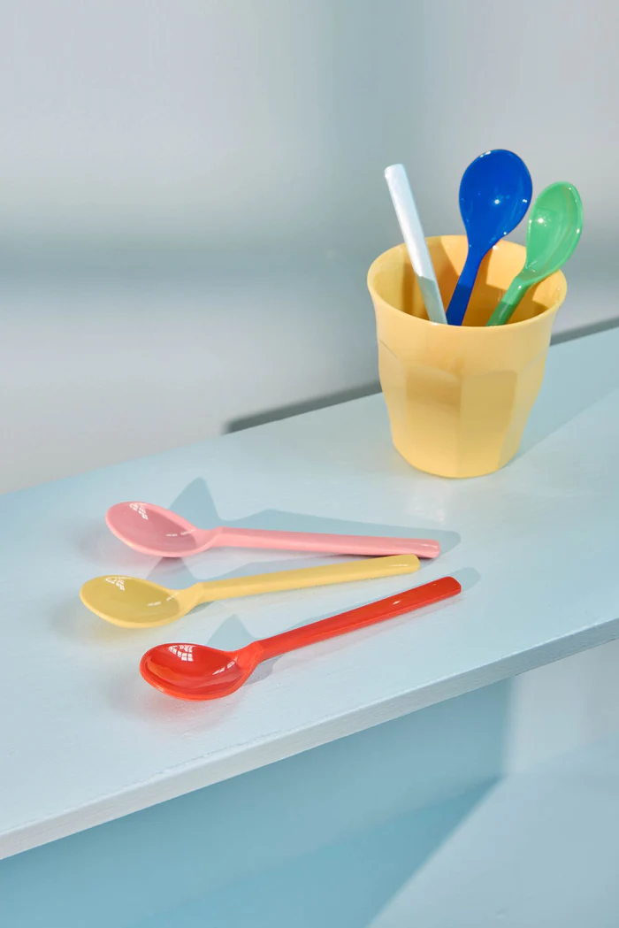 Melamine Teaspoon - Multicolor - Set of 6