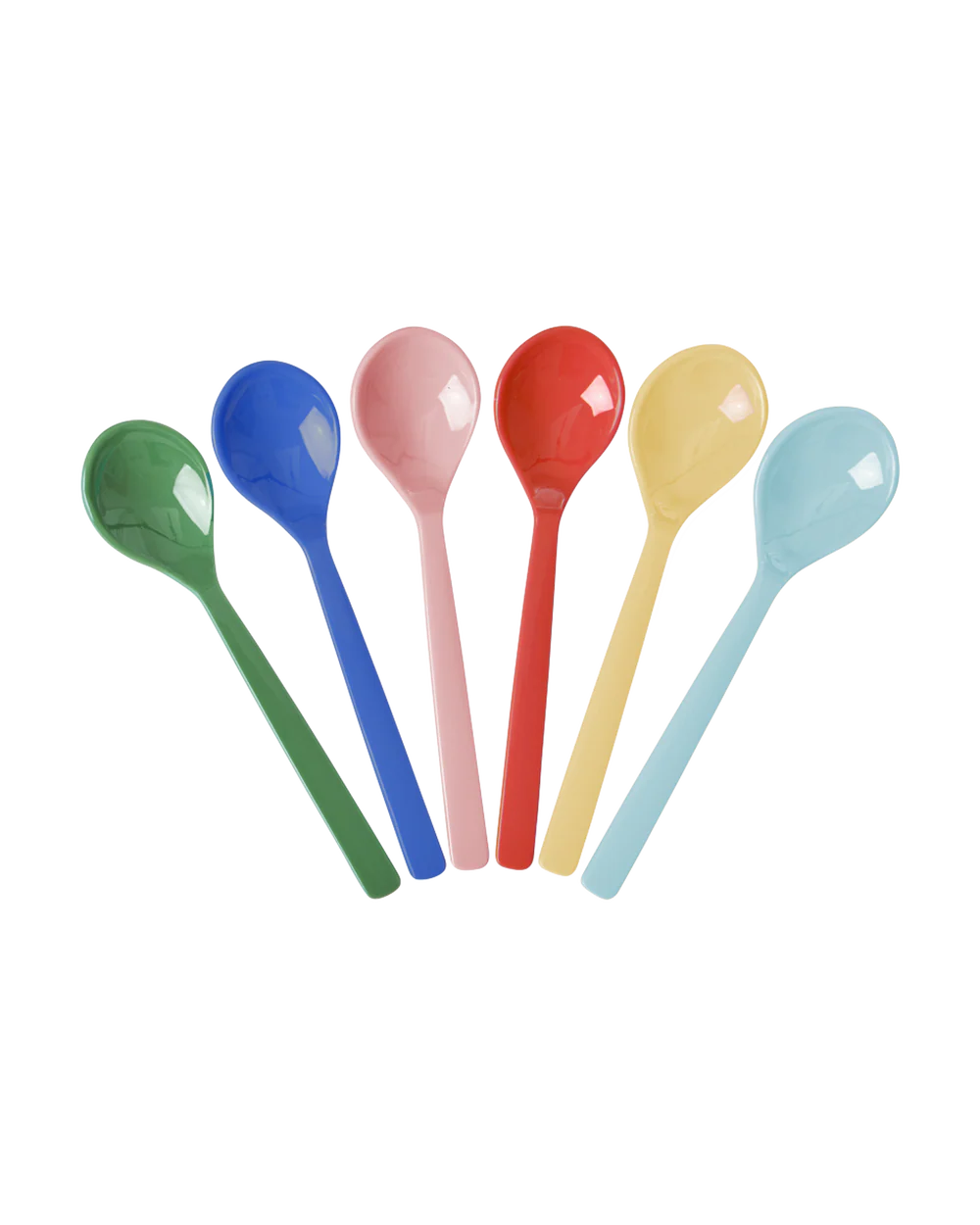 Melamine Teaspoon - Multicolor - Set of 6