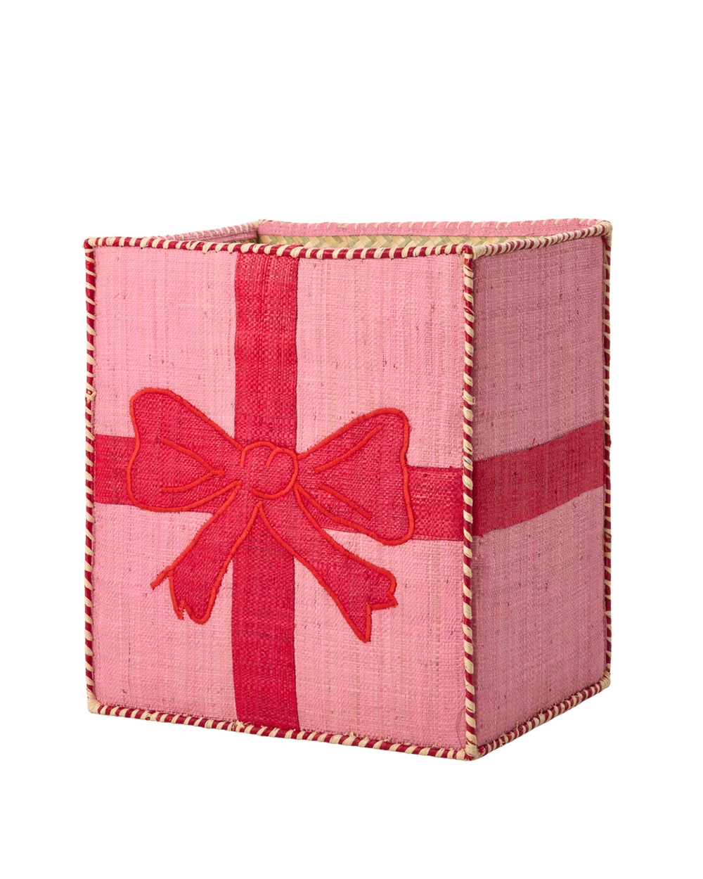 Raffia Christmas Basket in Giftbox design - Small