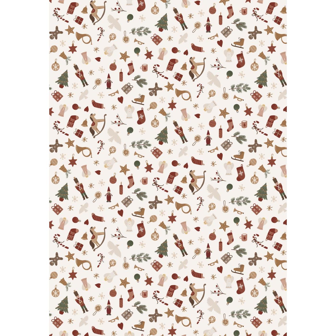 Papirrulle juleikoner My Nostalgic Christmas 5 m/rulle