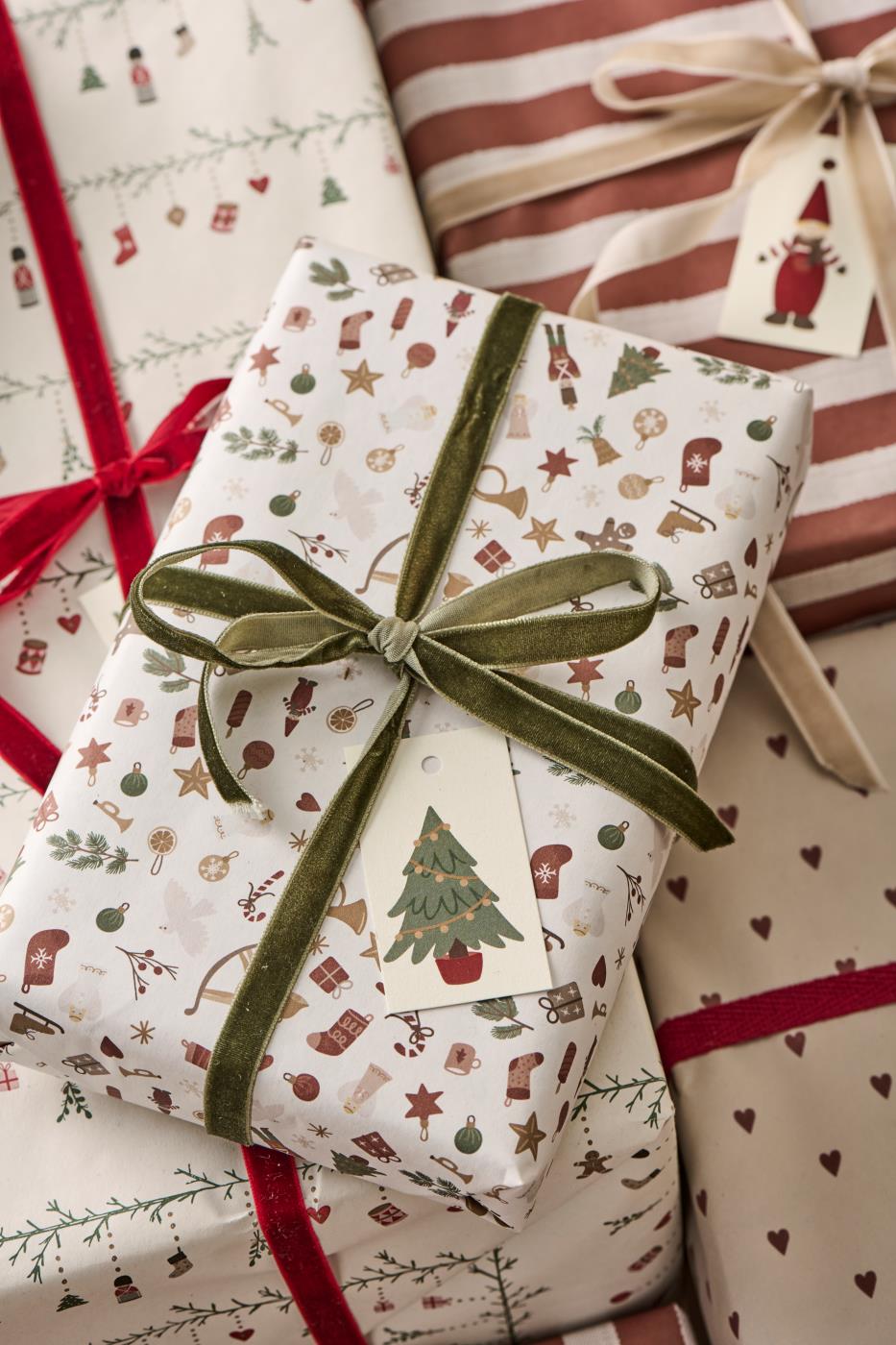 Papirrulle juleikoner My Nostalgic Christmas 5 m/rulle