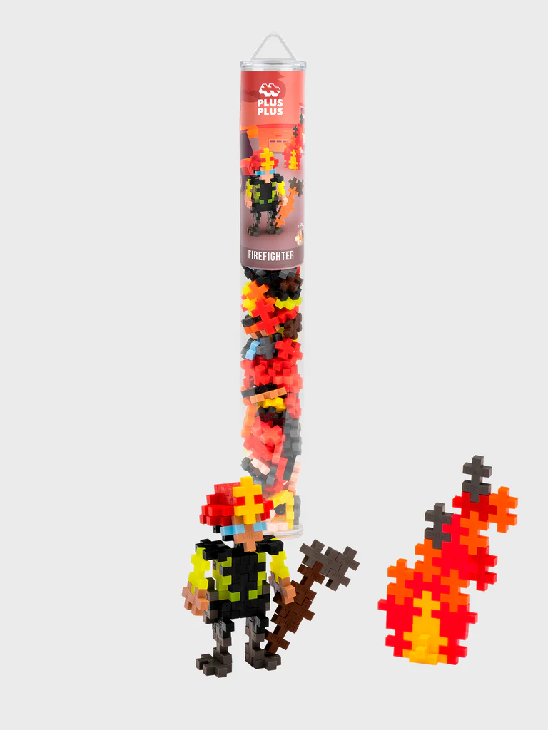 Plus-Plus Firefighter / 100 pcs Tube