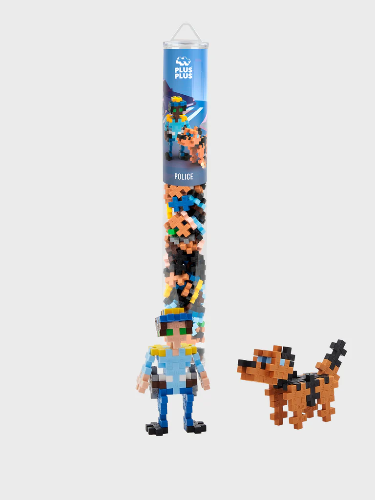 Plus-Plus Police / 100 pcs Tube