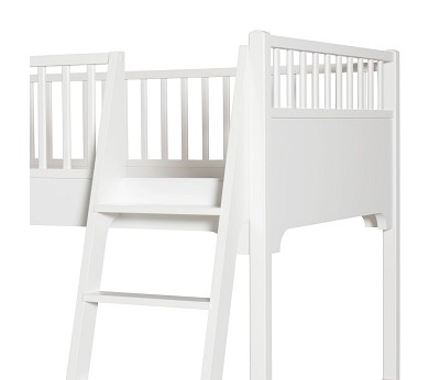 Classic bunk bed 90x200 cm w. slant ladder