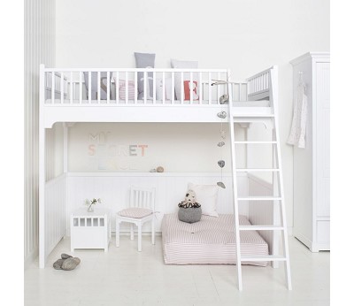 Classic loft bed 90x200 cm