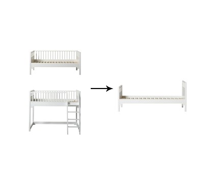 Classic junior day bed/low loft bed to Bed