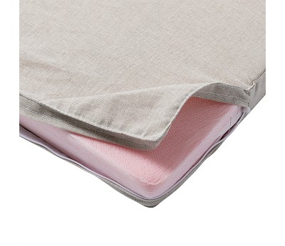 Play mattress. Classic low loft bed (200 cm). nature