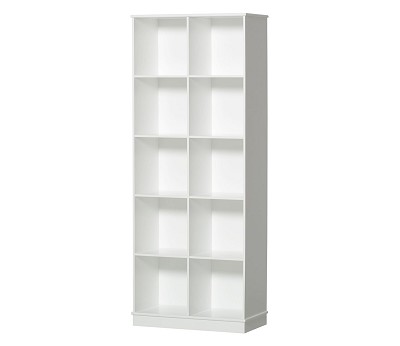 Shelving unit 2x5 vertical w. base