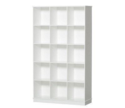 Shelving unit 3x5 vertical w. base
