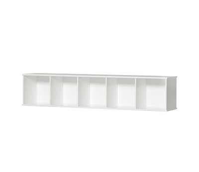 Shelving unit 5x1 horizontal w. support