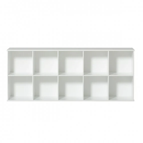 Shelving unit 5x2 horizontal w. base