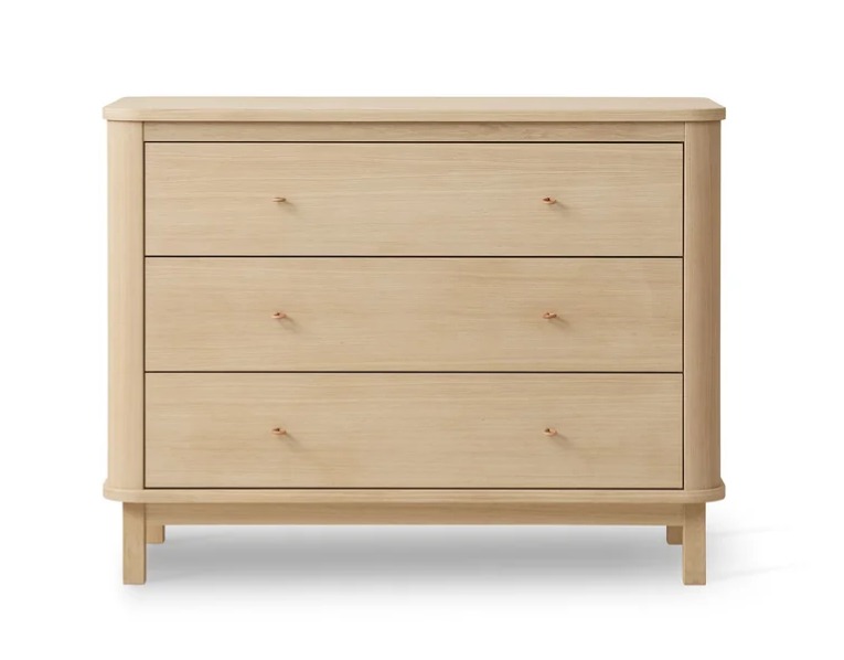 Wood Classic Dresser 3 drawers, oak