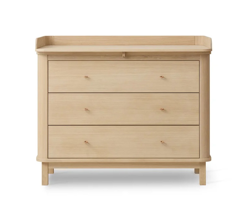 Nursery dresser 3 drawers, oak