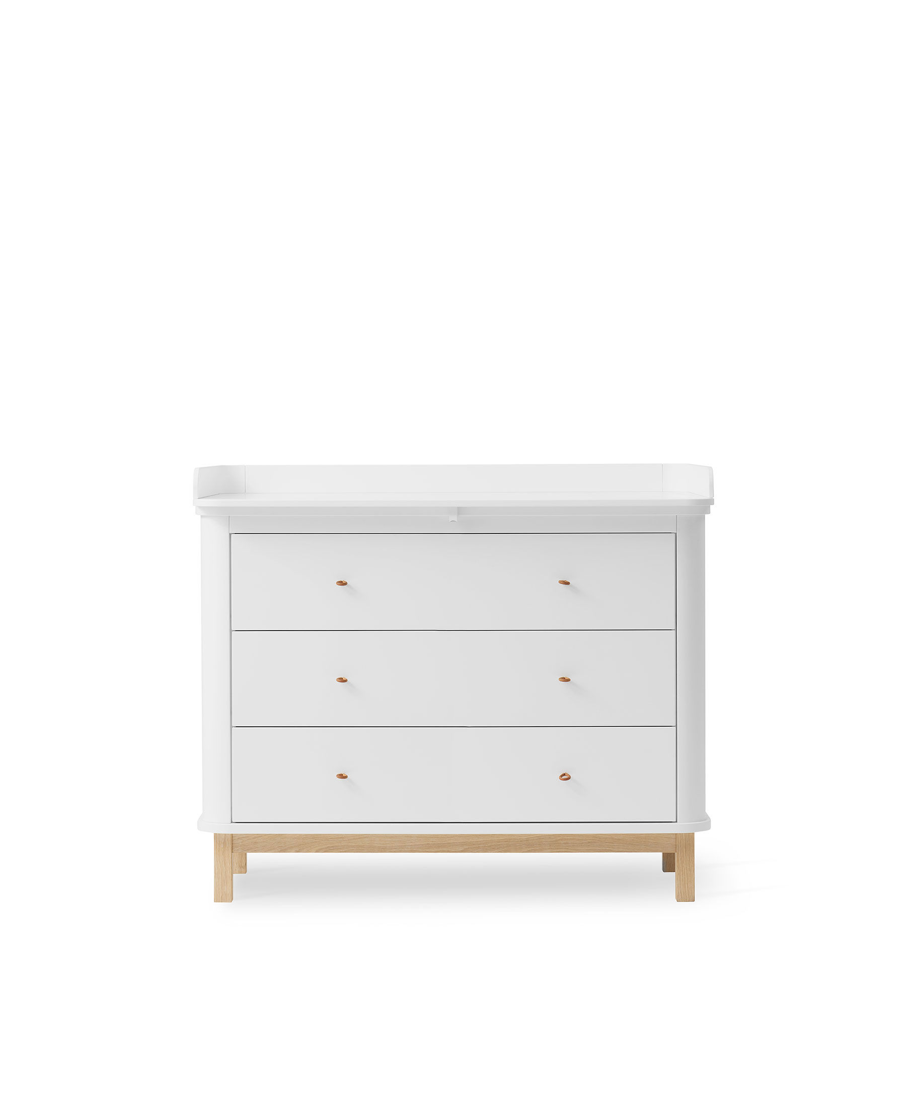 Nursery dresser 3 drawers, white/oak