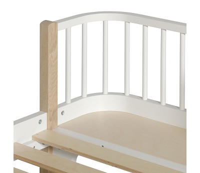 Original bed. 90x200 cm. white/oak