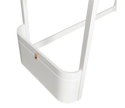 Mini+ low loft bed. 68x162 cm. white