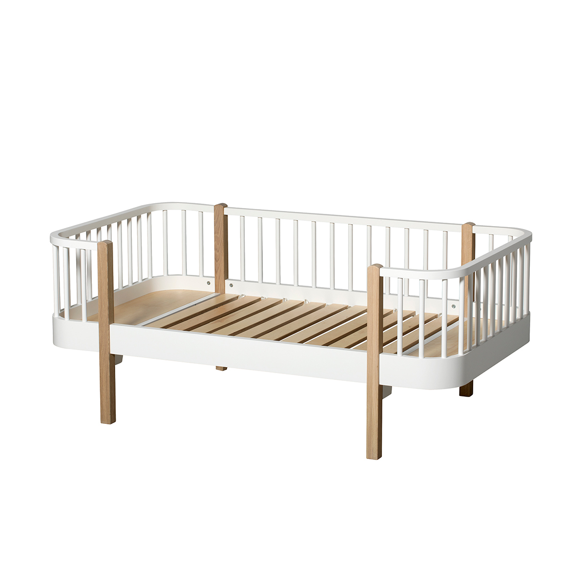 Original junior day bed. 90x160cm. white/oak