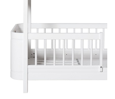 Mini+ low bunk bed. 68x162cm. white