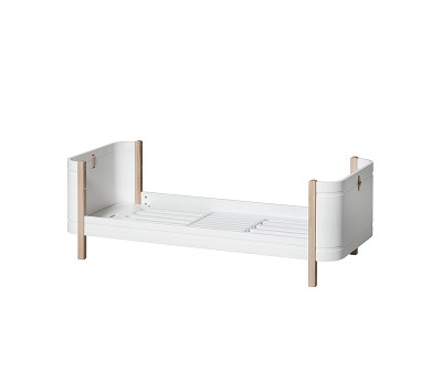 Mini+ junior bed. 68x162cm. white/oak