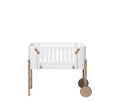 Co-sleeper incl. bench conversion. 42x82 cm. white/oak
