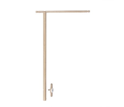 Holder for co-sleeper bed canopy & mobile. oak
