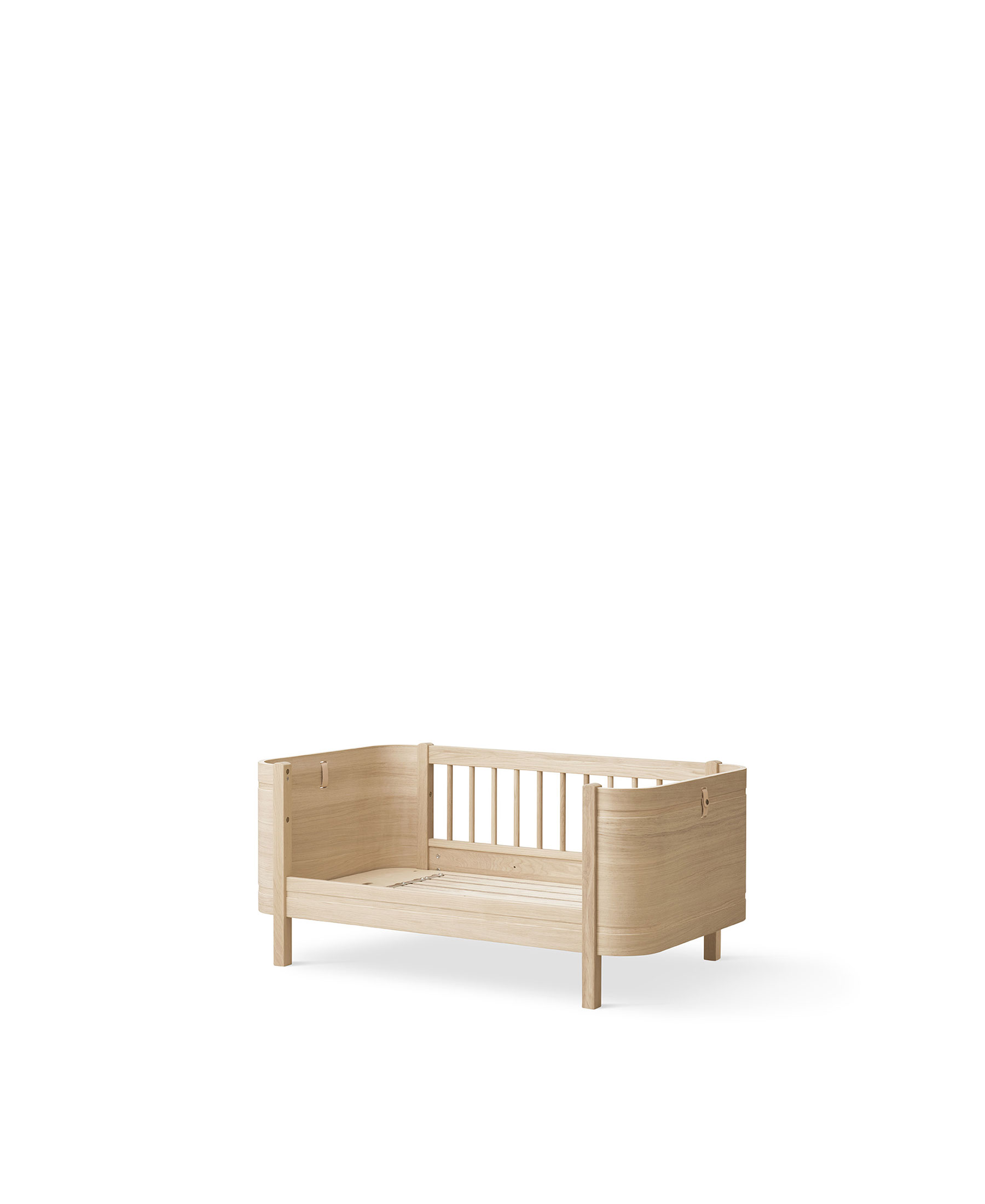 Mini+ junior bed. 68x162cm. oak - new