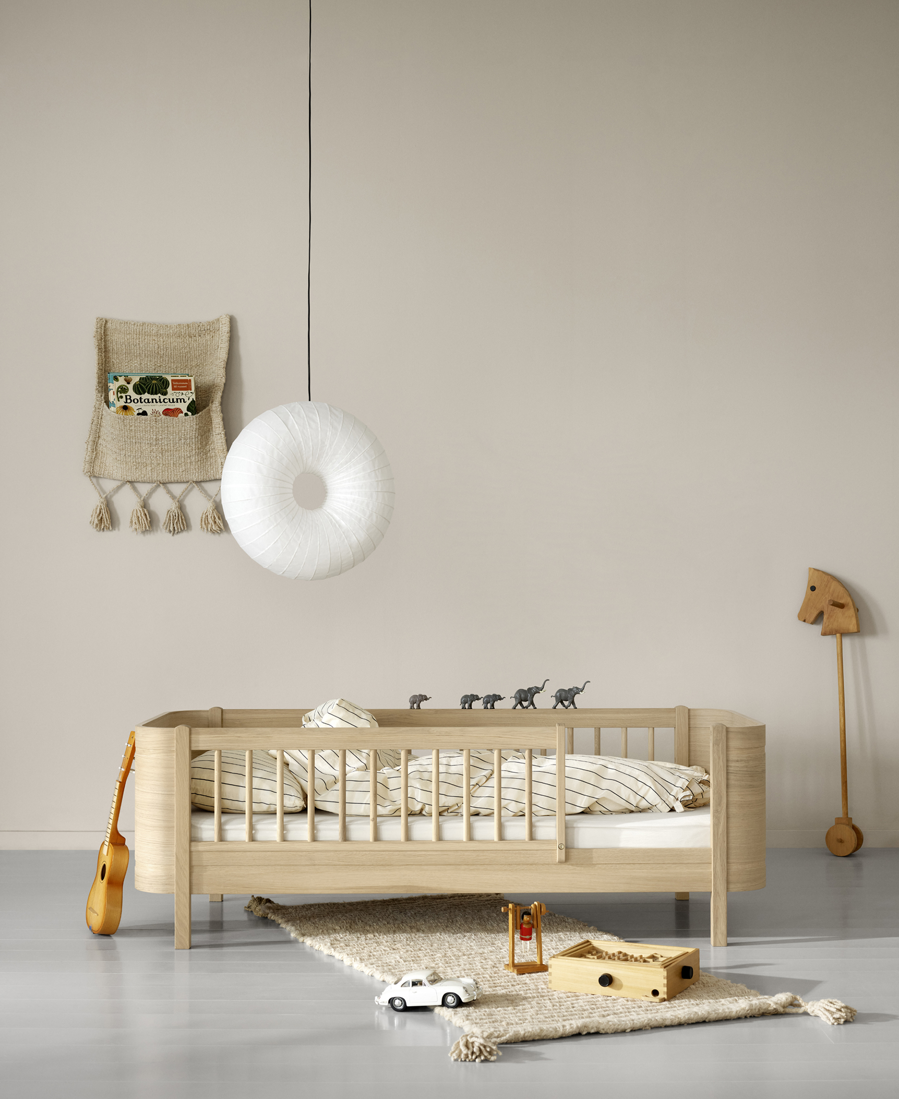 Mini+ junior bed. 68x162cm. oak - new