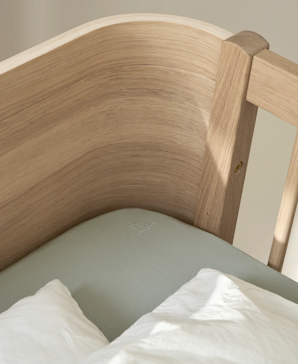 Mini+ low loft bed. 68x162 cm. oak - new