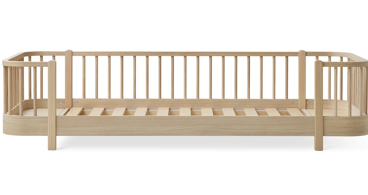 Original floor bed, 90x200 cm, oak