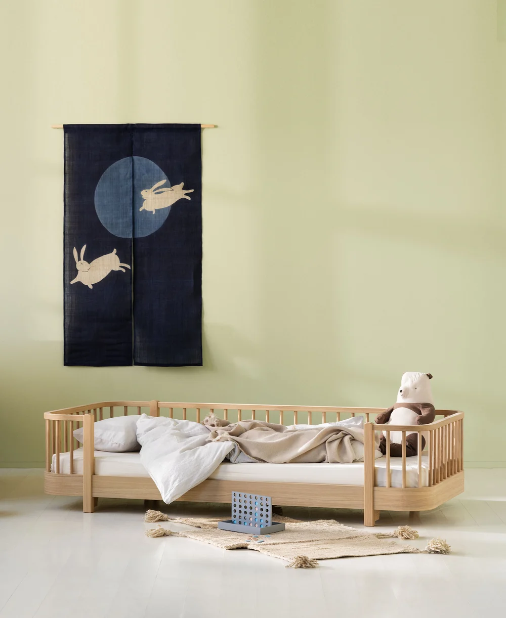 Original floor bed, 90x200 cm, oak
