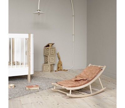 Baby & toddler rocker. oak/caramel