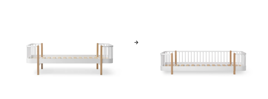 Wood Original bed to floor bed
