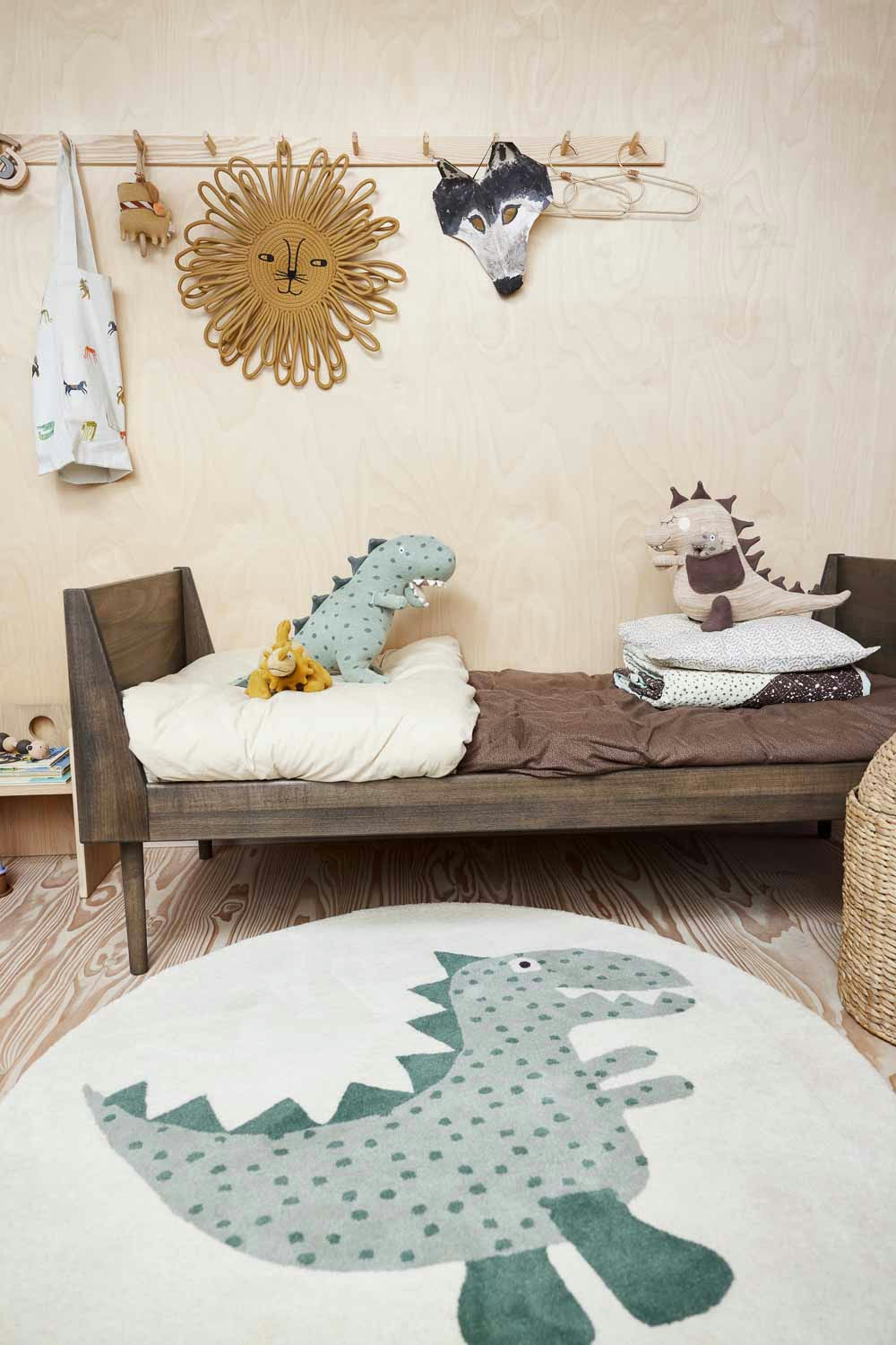 Theo Dino Rug Green