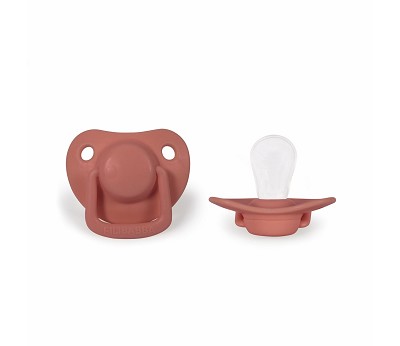 Pacifier 2-pak - Coral 0-6 mdr.