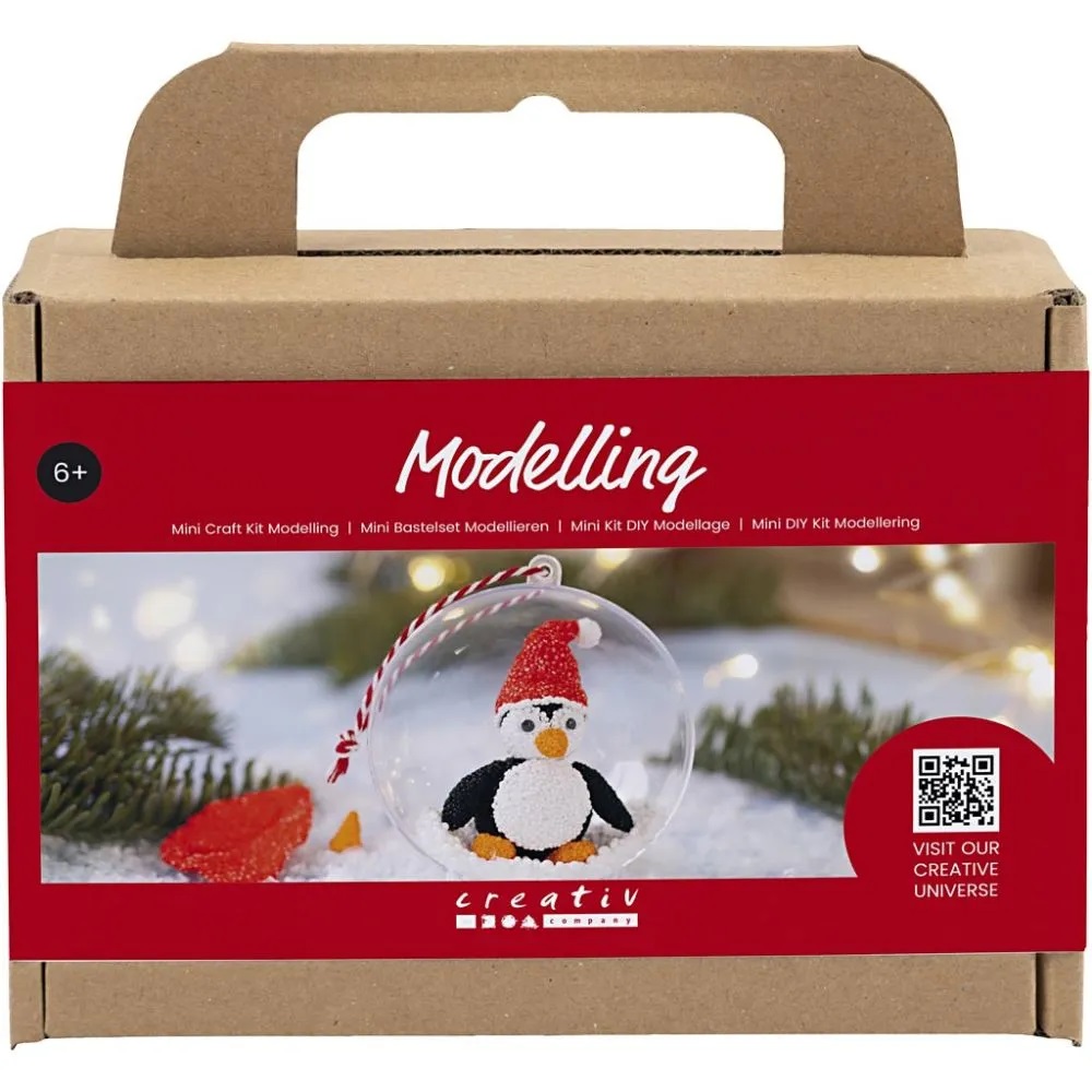 Mini DIY Kit Modellering. Pingvin. 1 pk.
