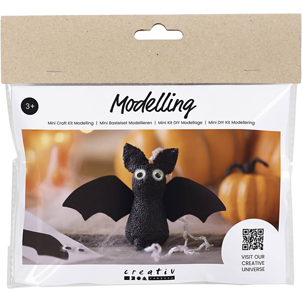 Mini DIY Kit Modellering. Flaggermus. 1 pk.