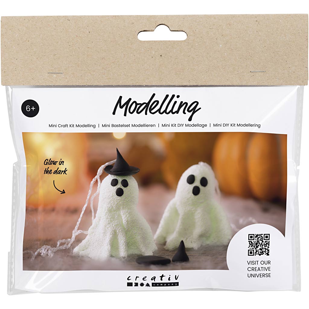 Mini DIY Kit Modellering. Spøkelse. 1 pk.