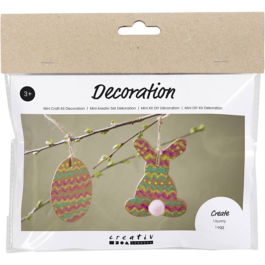 Mini craft kit. egg and bunny