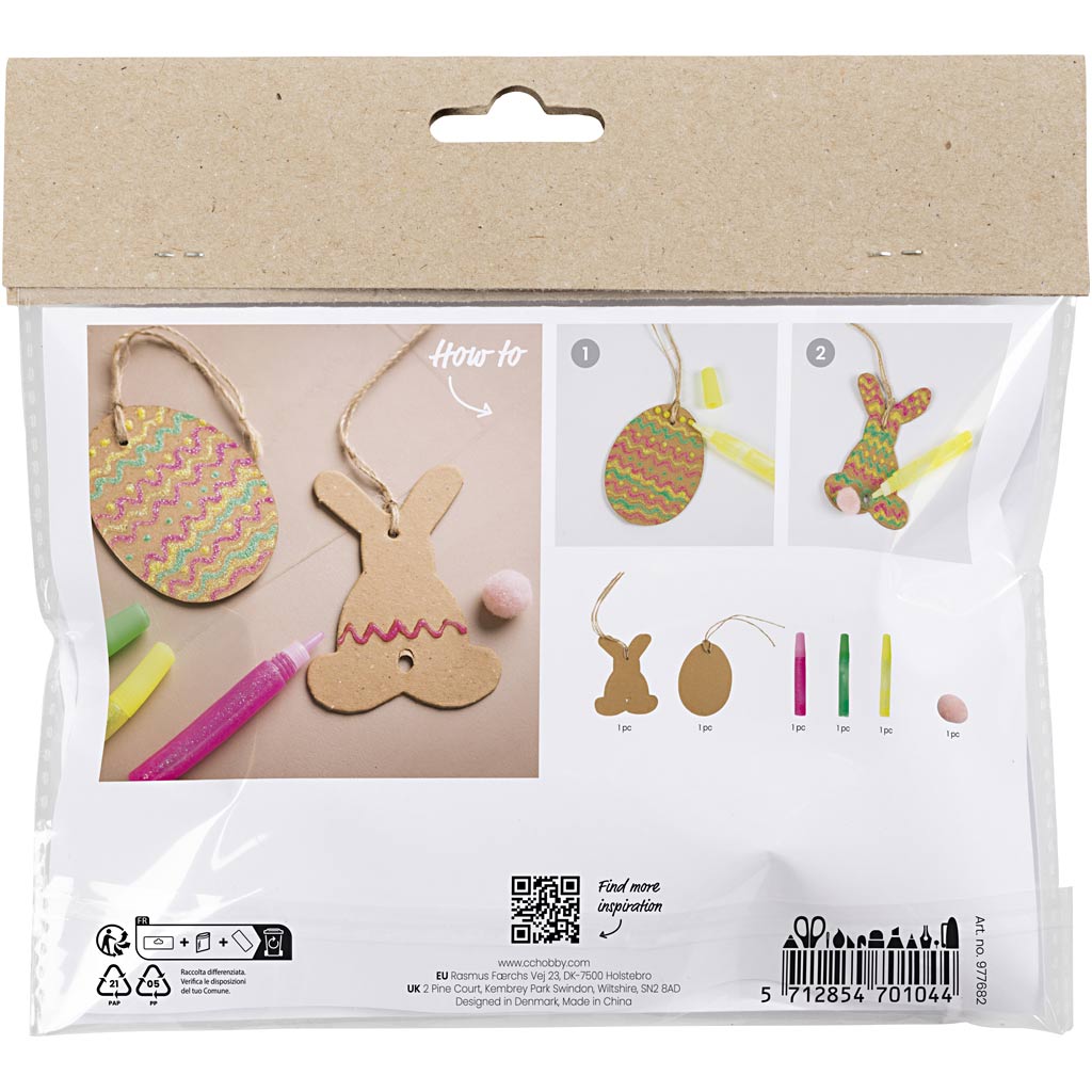 Mini craft kit. egg and bunny