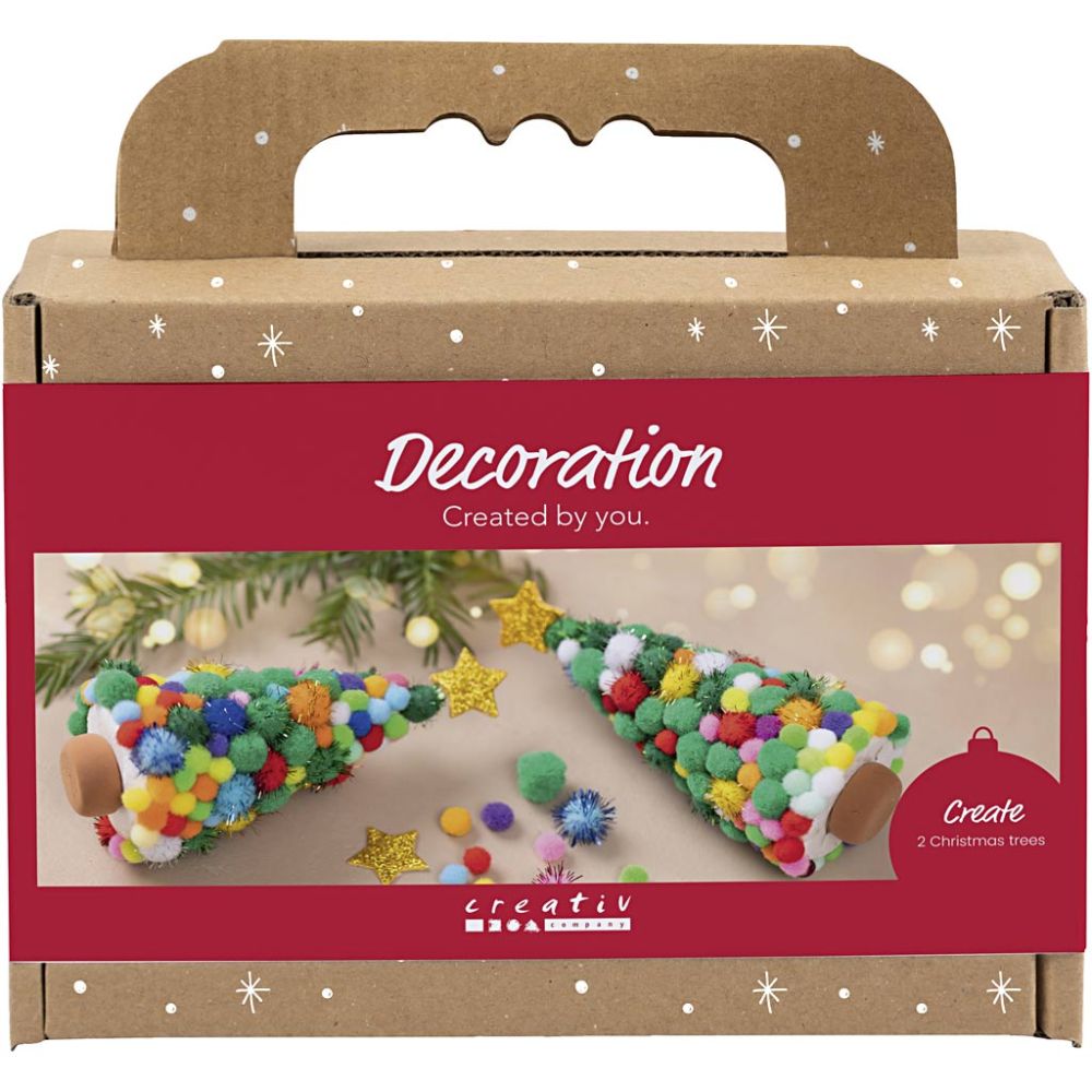 Mini DIY Kit Dekorasjon, Juletre, ass. farger, 1 pk.