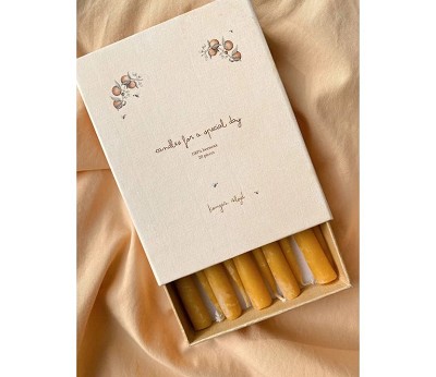 20 PACK BIRTHDAY TRAIN CANDLES NATURE SS24