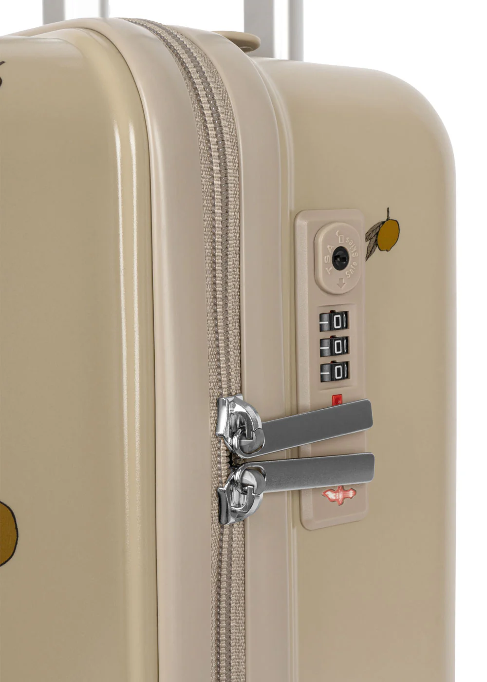 TRAVEL SUITCASE LEMON noos