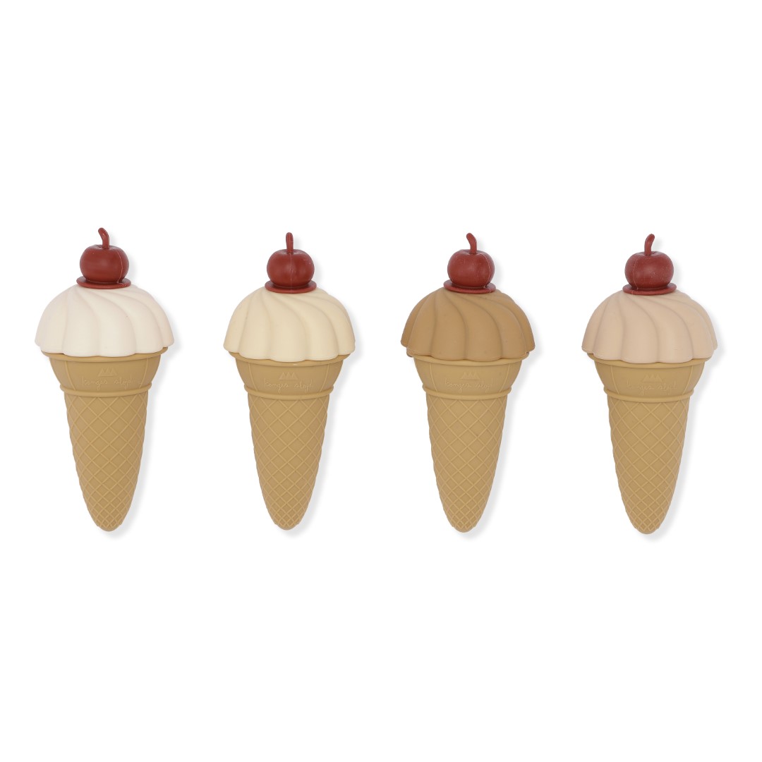 4 PACK SILICONE ICE CREAM MOULDS MULTI - HS24