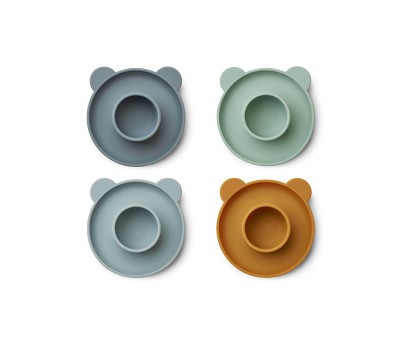Janus egg cup 4-pack 7126 Mr bear blue multi mix