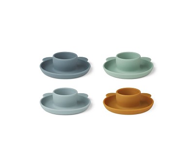 Janus egg cup 4-pack 7126 Mr bear blue multi mix