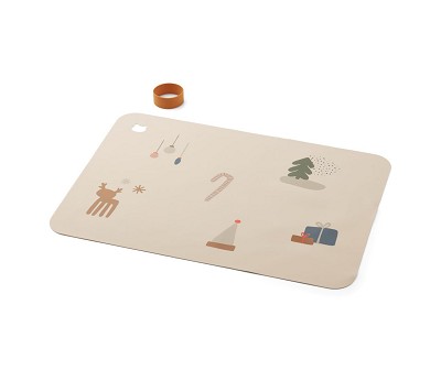 Jude placemat 6044 Holiday/sandy mix