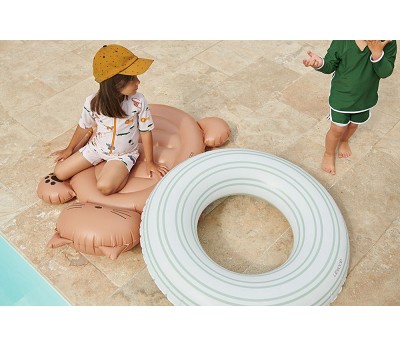 Donna swim ring 0933 Stripe: Dusty mint/Creme de la creme