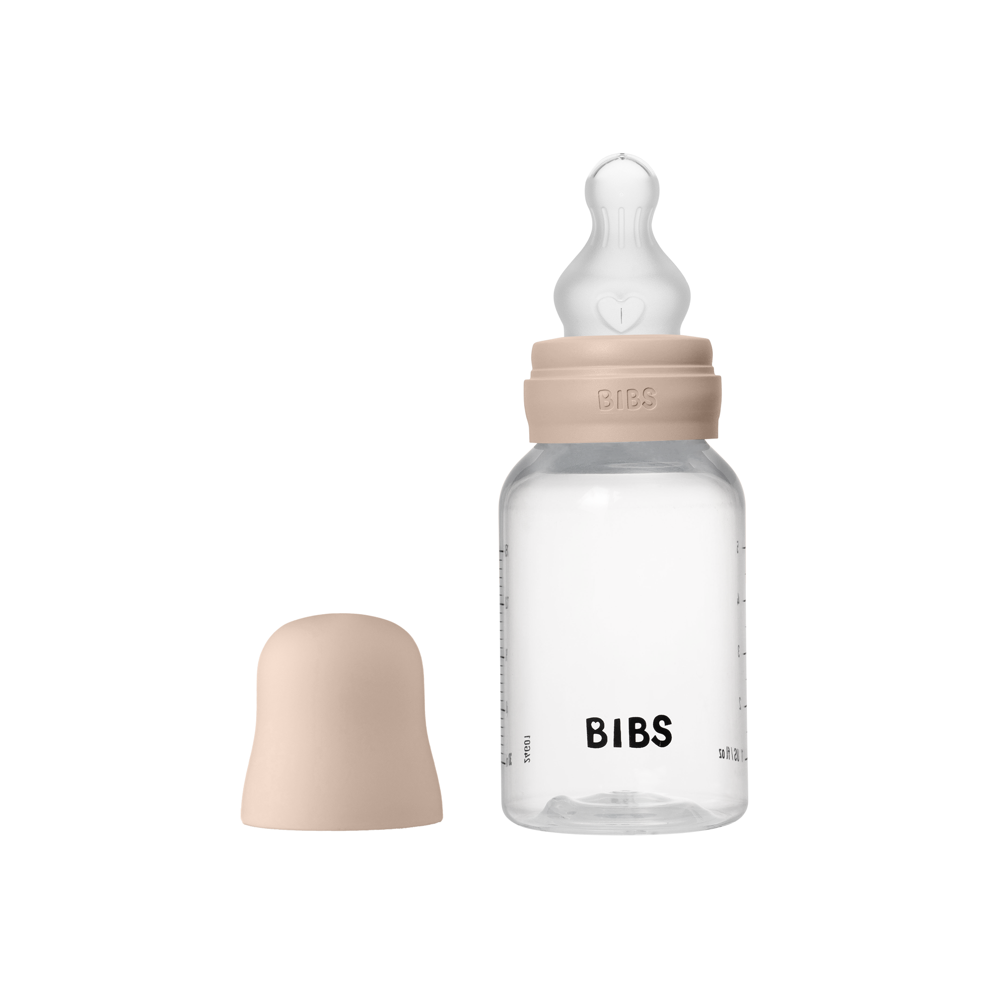 Baby Bottle Round Silicone 1 pack 150 ml Slow Flow Blush