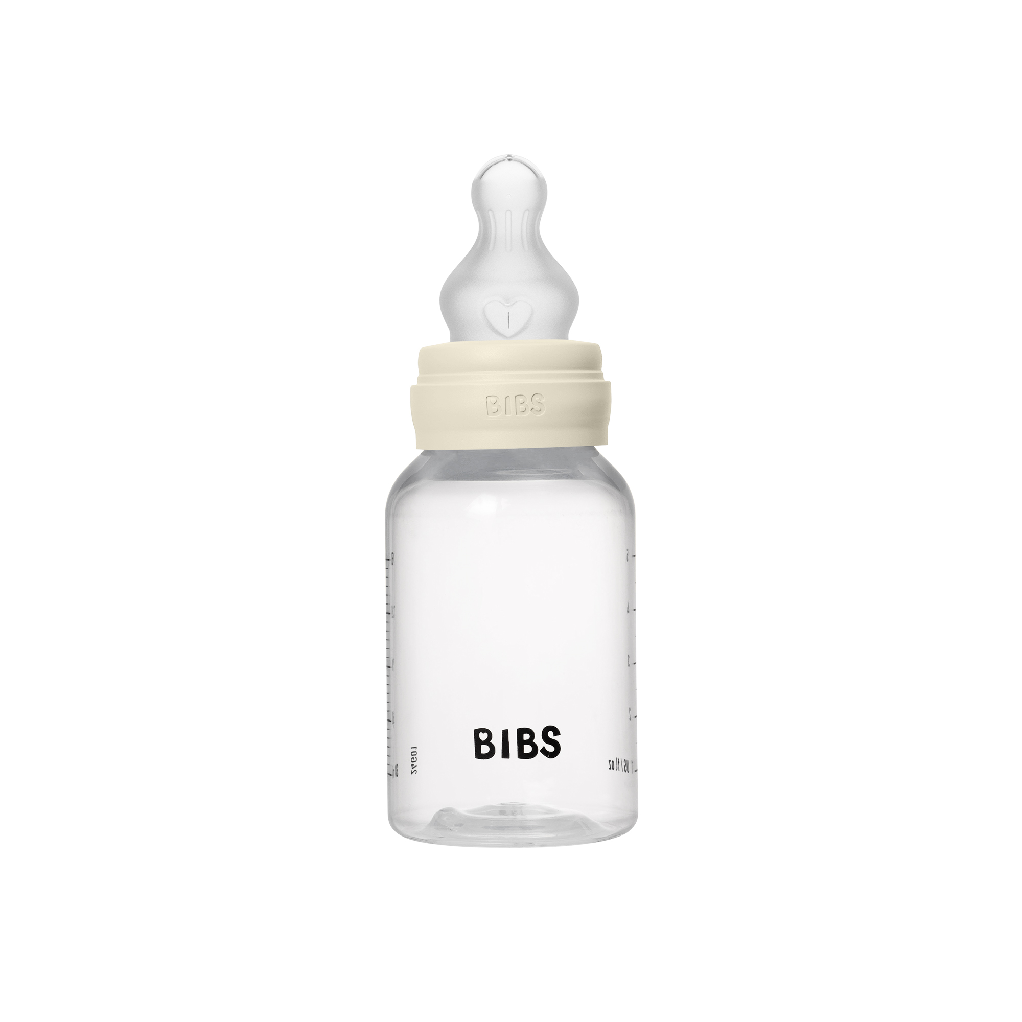 Baby Bottle Round Silicone 1 pack 150 ml Slow Flow Ivory